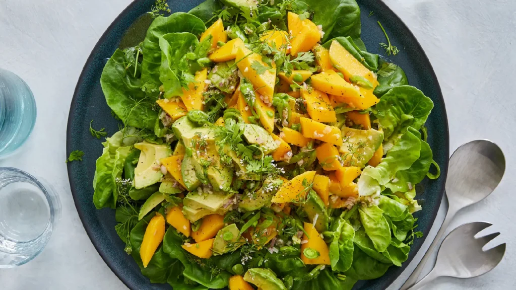 Mango and Avocado Salad with Lime Dressing