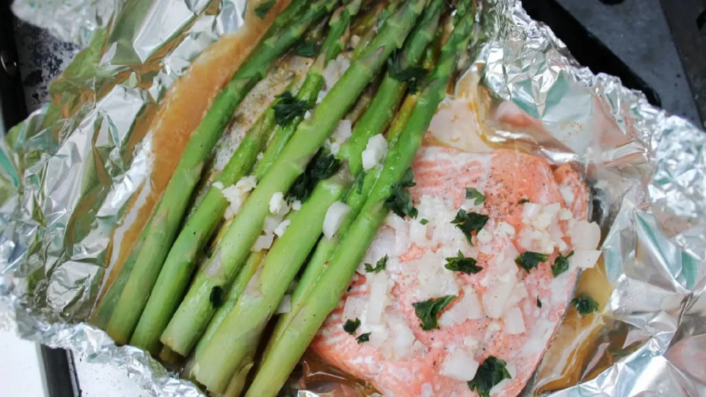 Salmon and Asparagus Foil Packs